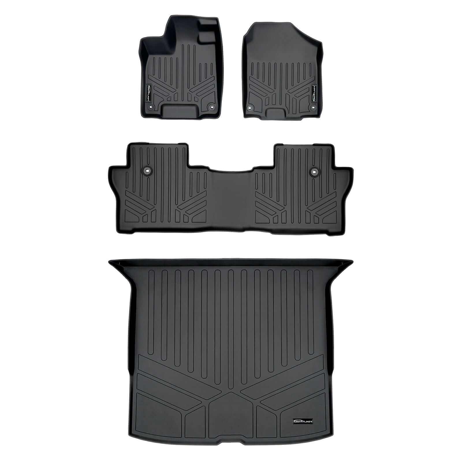 SMARTLINER Custom Fit Floor Liners For 2019 2025 Honda Passport Smartliner USA