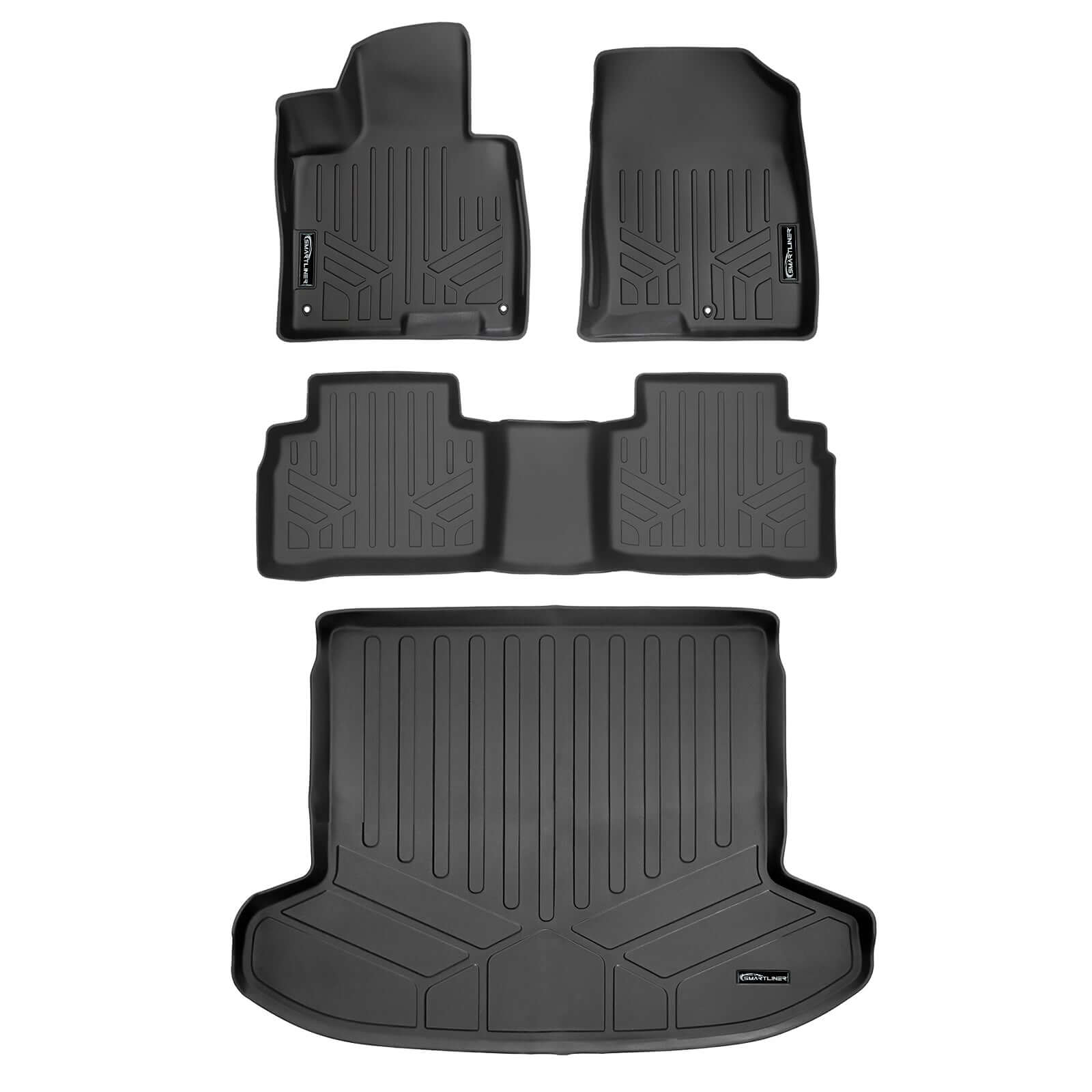 WeatherTech FloorLiner Floor Mats For Honda Accord - 1st & 2nd Row, Custom Fit, All-Weather