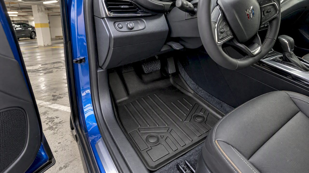 Custom-fit liner protecting a car's carpet