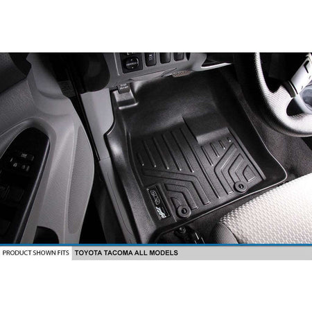 Smart Liner USA Motor Vehicle Interior Fittings Black / First Row Floor Mat Liner Set SMARTLINER Custom Fit Floor Liners For 2005-2011 Toyota Tacoma