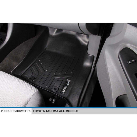 Smart Liner USA Motor Vehicle Interior Fittings Black / First Row Floor Mat Liner Set SMARTLINER Custom Fit Floor Liners For 2005-2011 Toyota Tacoma