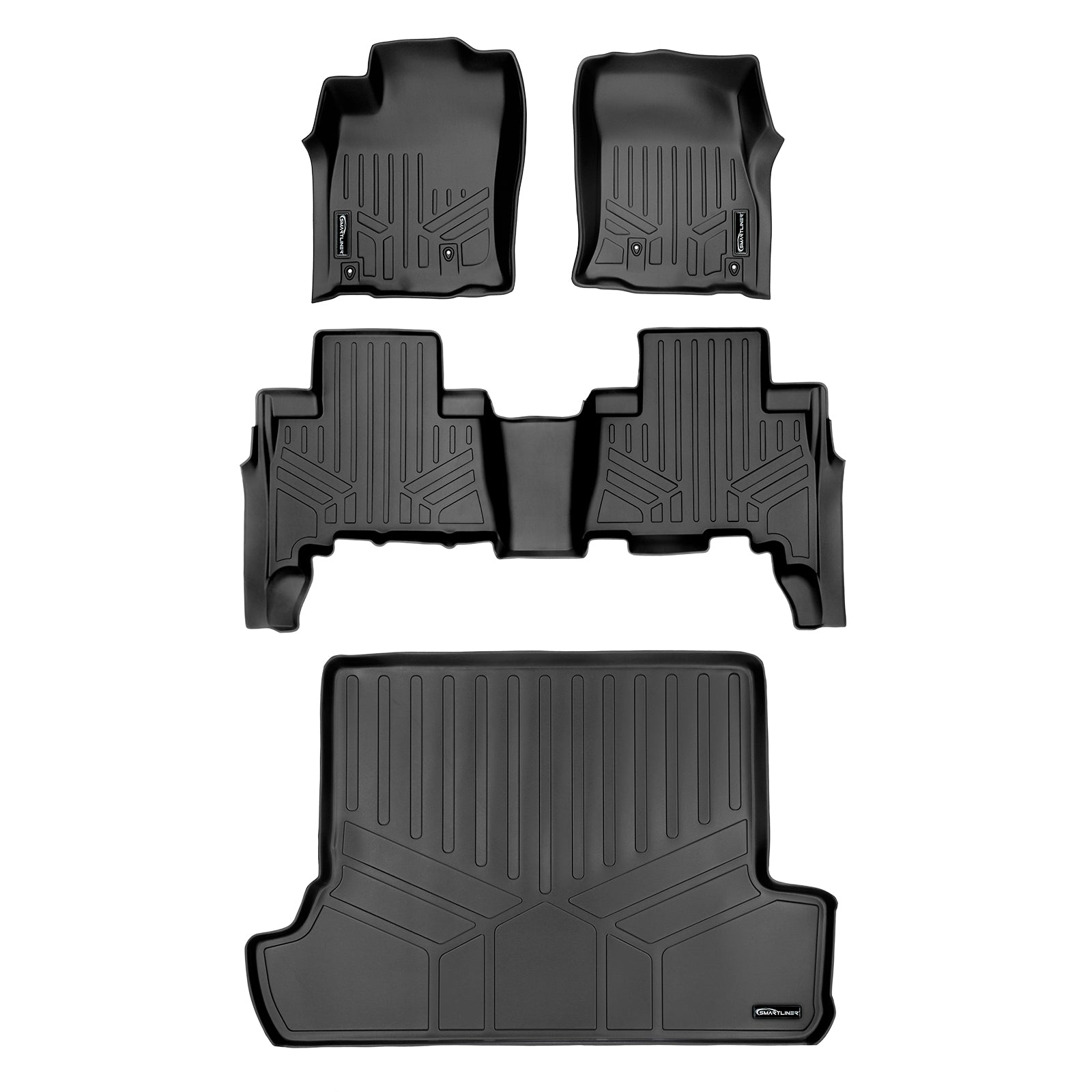 SMARTLINER Custom Fit Floor Liners For 2010-2012 Toyota 4Runner (7 Passenger with 3rd Row Seats)