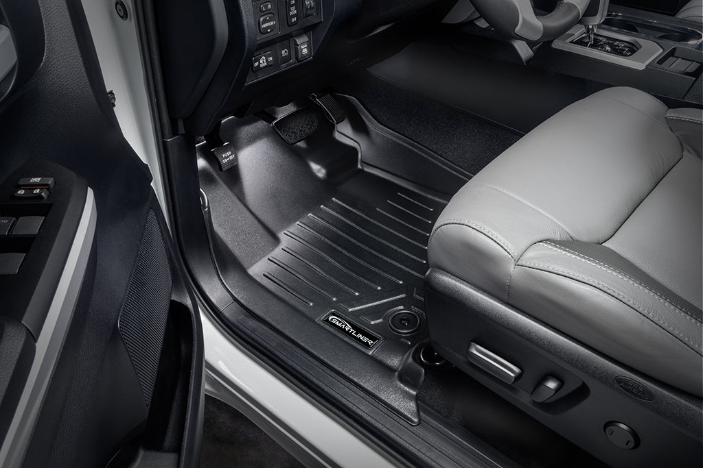 SMARTLINER Custom Fit Floor Liners For 2014-2021 Toyota Tundra Double Cab (with Coverage Under 2nd Row Seat)