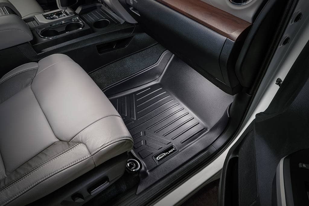 SMARTLINER Floor Liners Black / First Row Liners 2012-2013 Toyota Tundra Floor Liners|Regular Cab Models | SMARTLINER