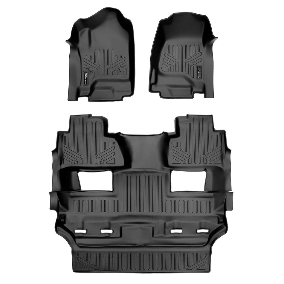 2015-2020 Chevrolet Tahoe Floor Liners|7 Passenger Models (B+C)|SMARTLINER