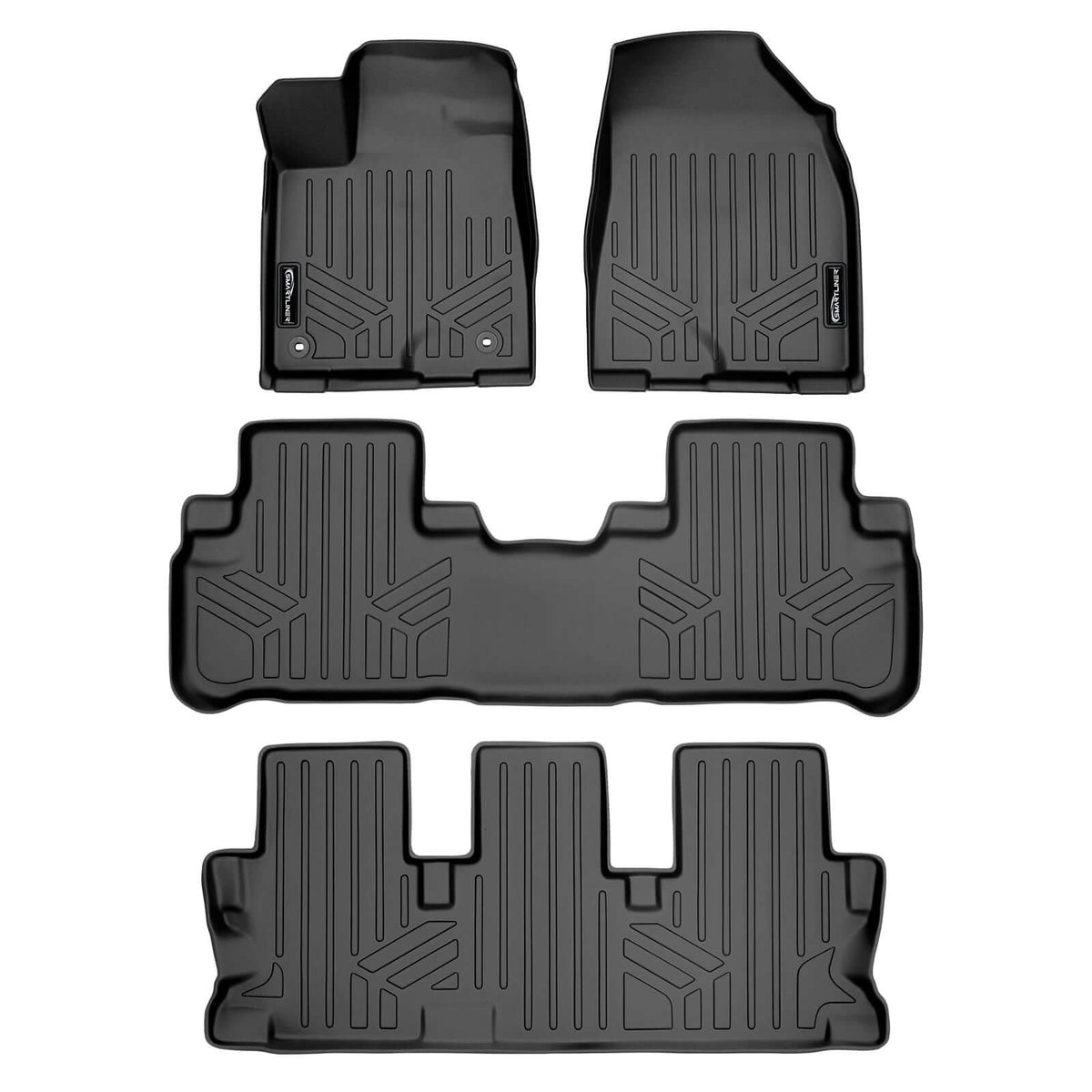 SMARTLINER custom-fit TPE floor liners – 1st row, 2nd row & 3rd row liners