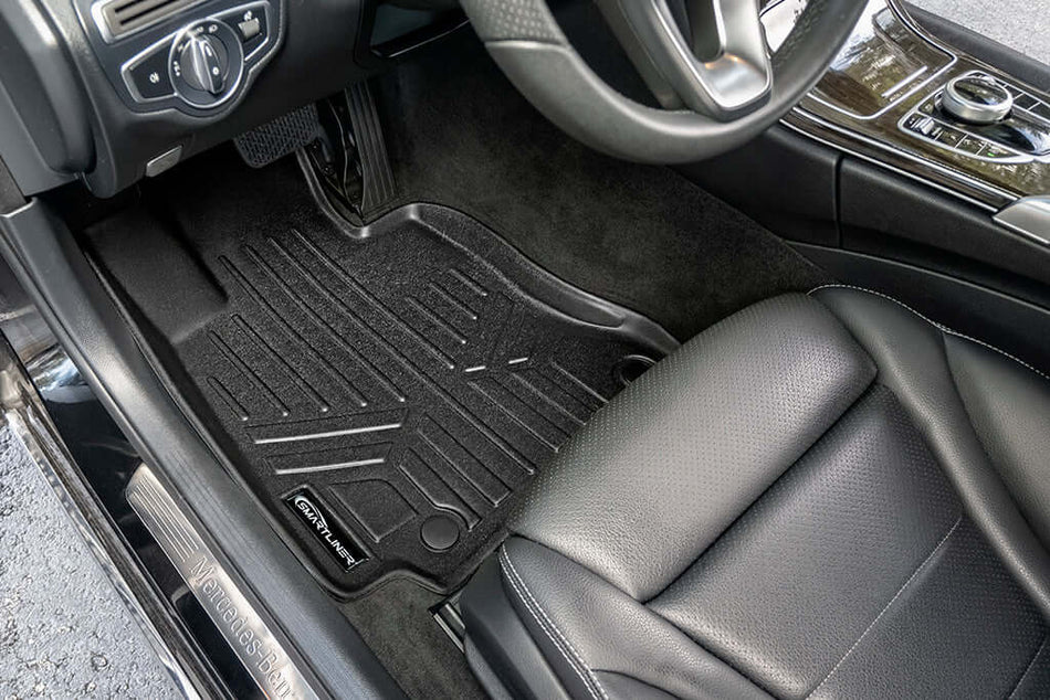 Smart Liner USA Motor Vehicle Interior Fittings Black / First Row Floor Mat Liner Set SMARTLINER Custom Fit Floor Liners For 2017 - 2025 Mercedes Benz C Class Cabriolet Models