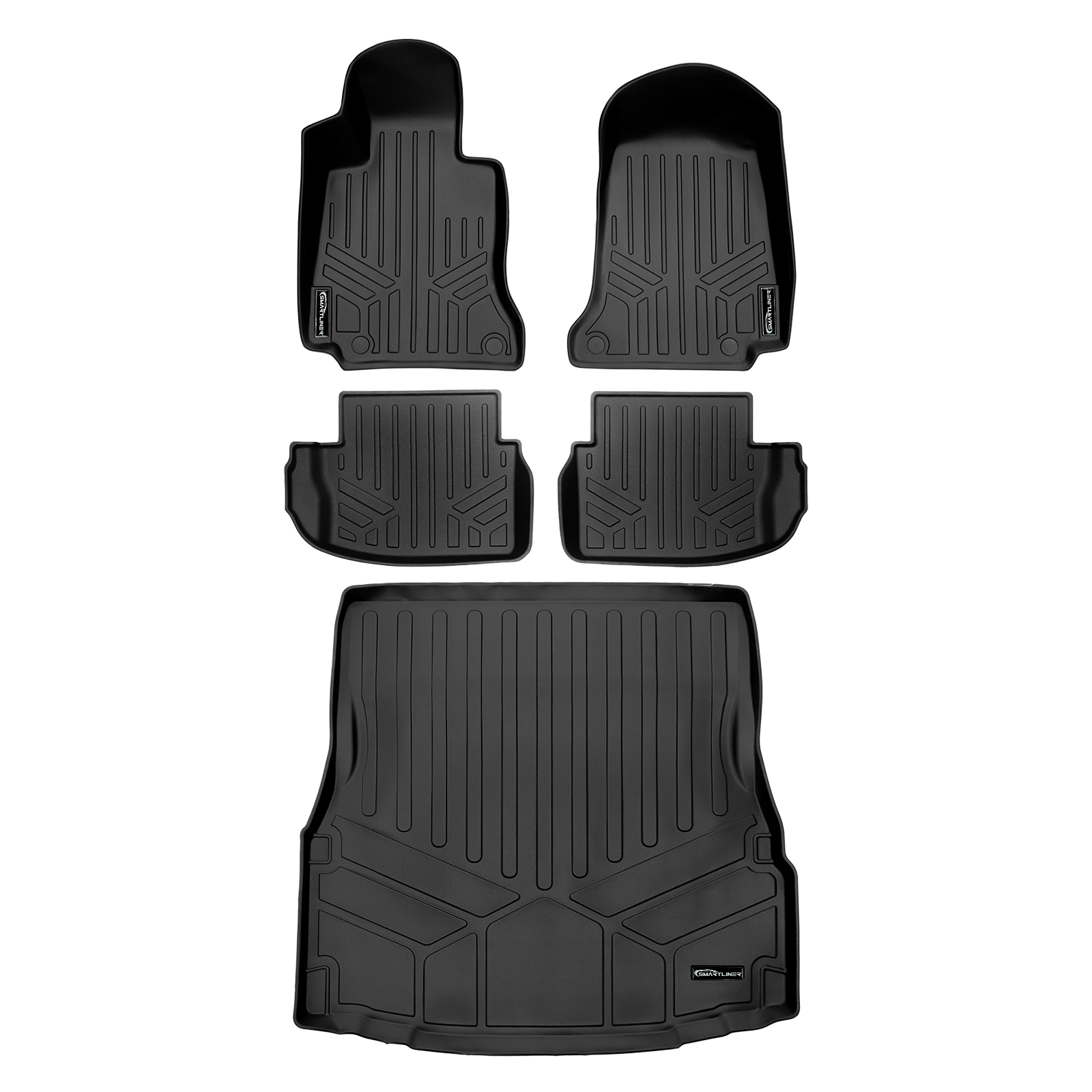 SMARTLINER Custom Fit Floor Liners For 2017-2025 Mercedes Benz C-Class (Only Fits Coupe Models)