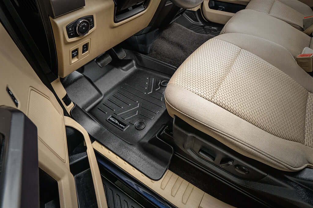 SMARTLINER Custom Fit Floor Liners For 2022-2025 Ford F-150 Lightning Only fits with 2nd Row Bucket seats without under seat fold-flat storage