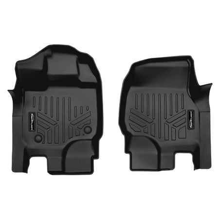 SMARTLINER Floor Liners Black / First Row Liner 2015-2027 Ford F-150 Floor Liners |Super Cab Models 1st Row Bench Seat | SMARTLINER