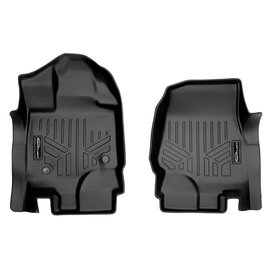 2021-2026 Ford F-150 Floor Liners|Super Crew Models (No coverage over the 1st row middle hump. "Fits Platinum and Limited trims without rear Under-Seat Fold-Flat Storage (w/o rear Under-Seat Fold-Flat Storage)(Carpet floor)")|SMARTLINER