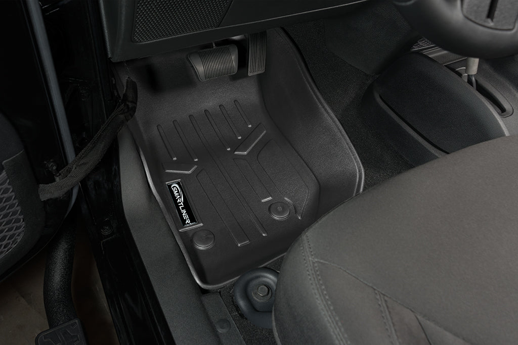 SMARTLINER Custom Fit Floor Liners For 2014-2018 Jeep Wrangler 2 Door Model Only (JK Old Body Style Only)