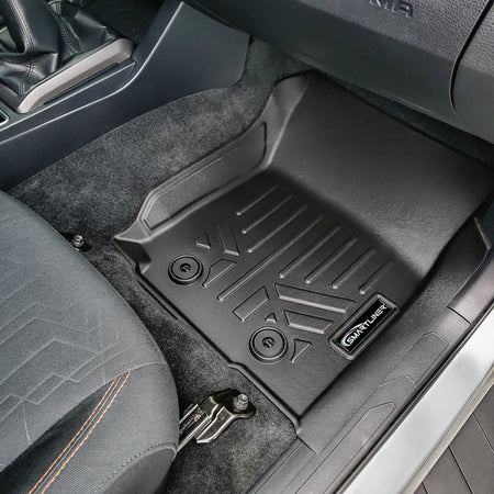 Smart Liner USA Motor Vehicle Interior Fittings SmartCoverageâ„¢ Custom Fit Floor Liners For 2018-2023 Toyota Tacoma Double Cab (Manual Transmission)