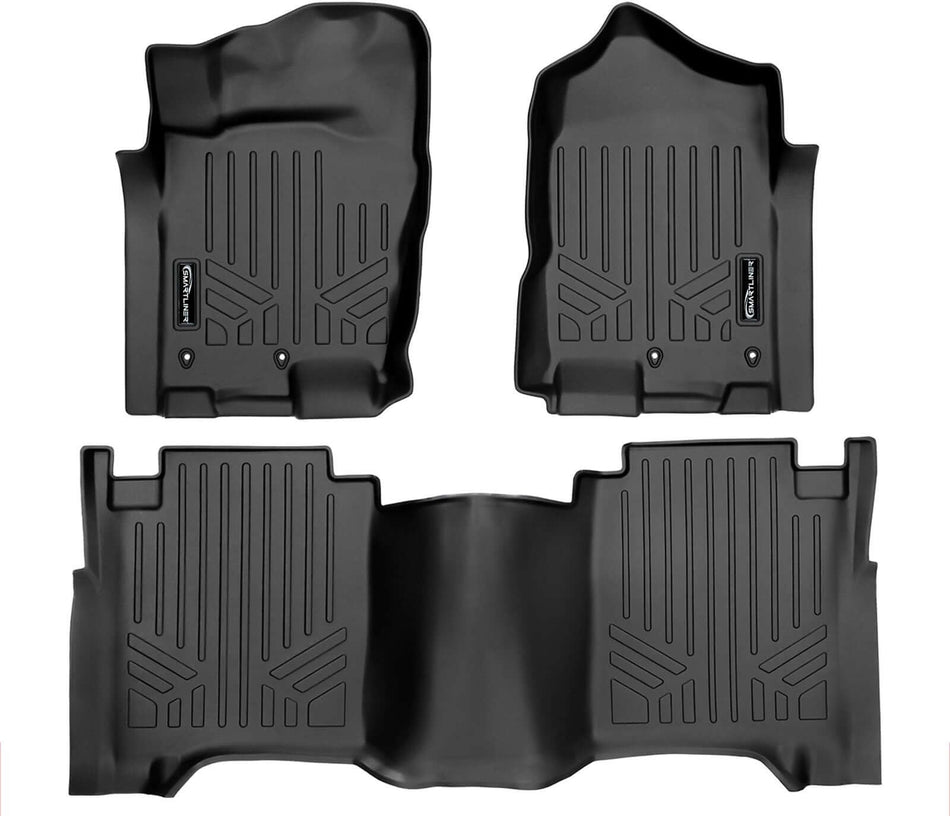 SMARTLINER 2017-2024 Nissan Titan Floor Liners (King Cab) – 1st row & 2nd row liners (view 1)