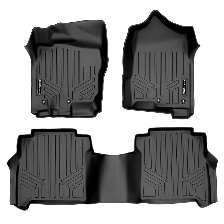 SMARTLINER 2017-2024 Nissan Titan Floor Liners (Crew Cab Models (Fits only 1st row bucket seats - Crew Cab w/ rear under seat