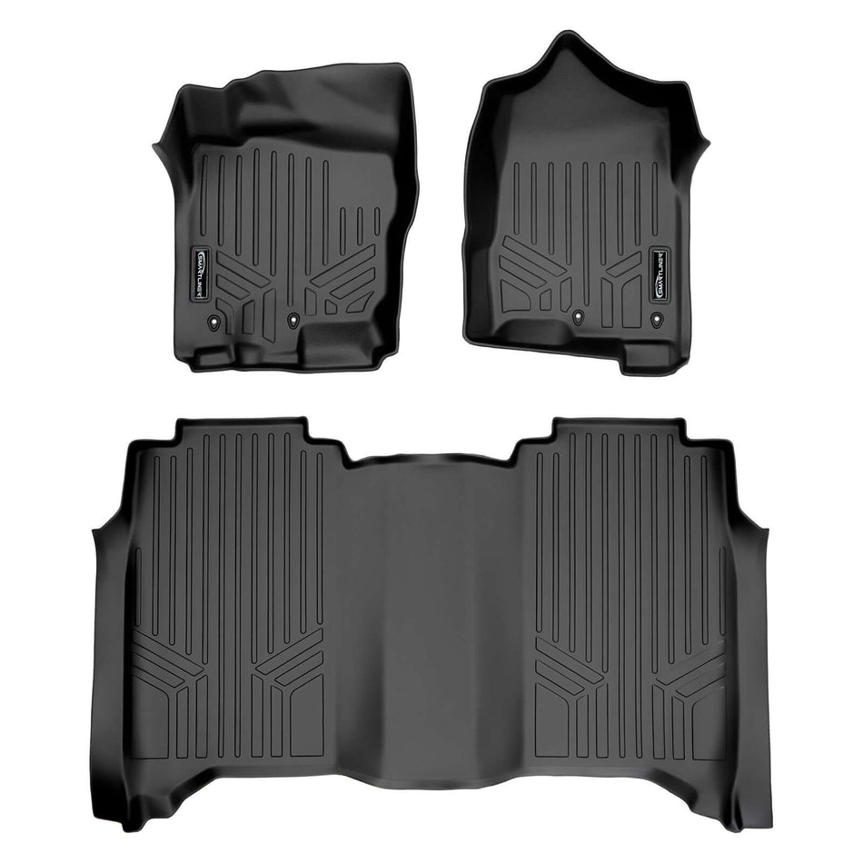 SMARTLINER 2017-2024 Nissan Titan Floor Liners (Crew Cab Models (Fits 1st row bench - Crew Cab w/o rear under seat storage - 