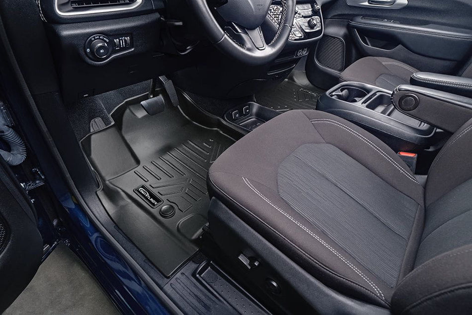 Smart Liner USA Motor Vehicle Interior Fittings SMARTLINER Custom Fit Floor Liners For 2017-2020 Chrysler Pacifica with 2nd Row Bench Seats (7 Passenger Model)