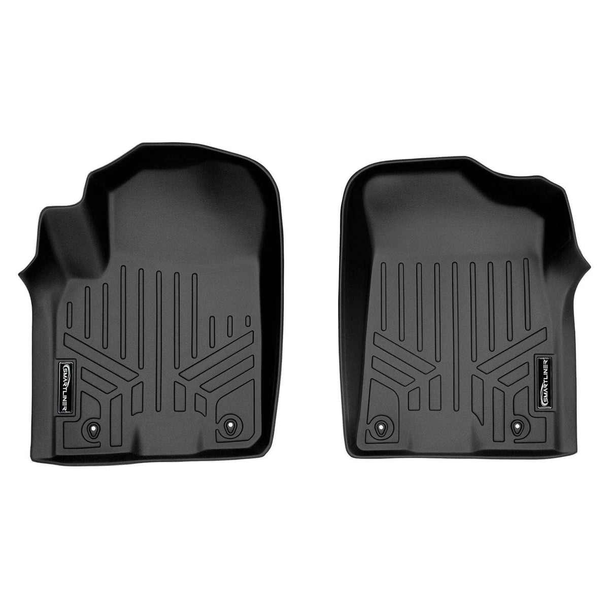 SMARTLINER Floor Liners Black / First Row Liners 2014-2018 Infiniti QX80 Floor Liners|7 Passenger Models|SMARTLINER