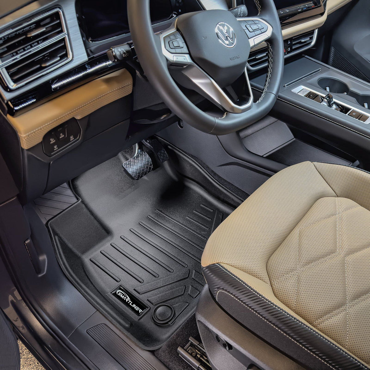 Smart Liner USA Motor Vehicle Interior Fittings SMARTLINER Custom Fit Floor Liners For 2018-2025 Atlas (with 2nd Row Bucket Seats)