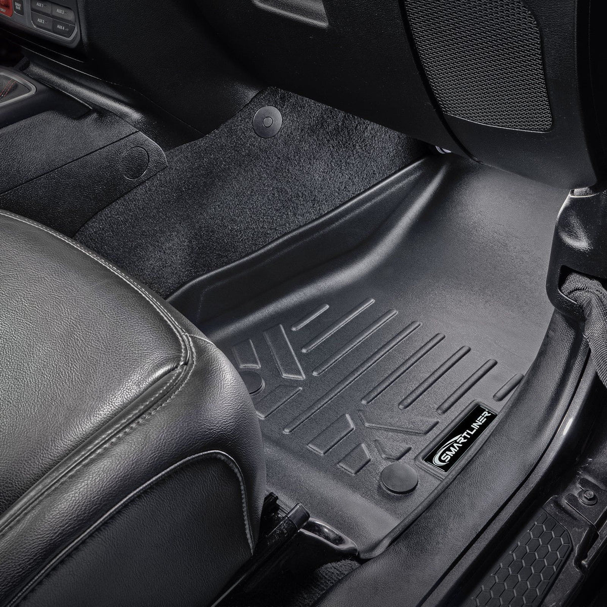 Smart Liner USA Motor Vehicle Interior Fittings SMARTLINER Custom Fit Floor Liners For 18-24 Wrangler JL Unlimited (with Sub and No Flat Load Floor)