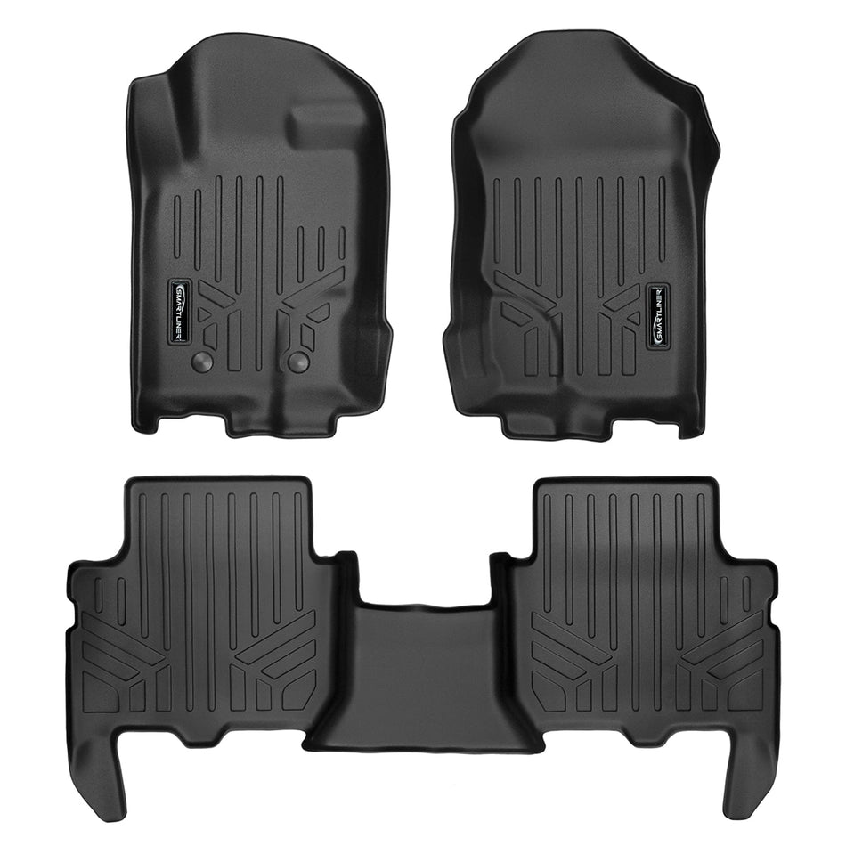 SMARTLINER 2015-2017 Ford Everest Floor Liners ((For Export Only)) – 1st row & 2nd row liners
