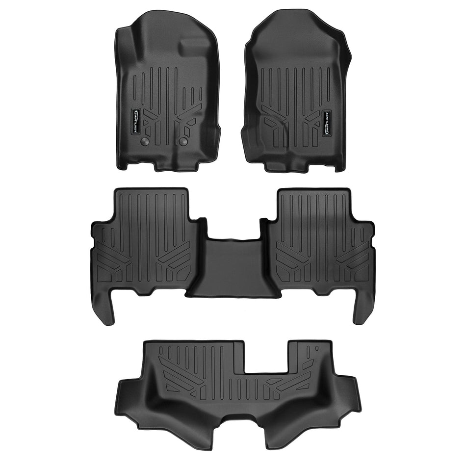 SMARTLINER 2015-2017 Ford Everest Floor Liners ((For Export Only)) – 1st row, 2nd row & 3rd row liners