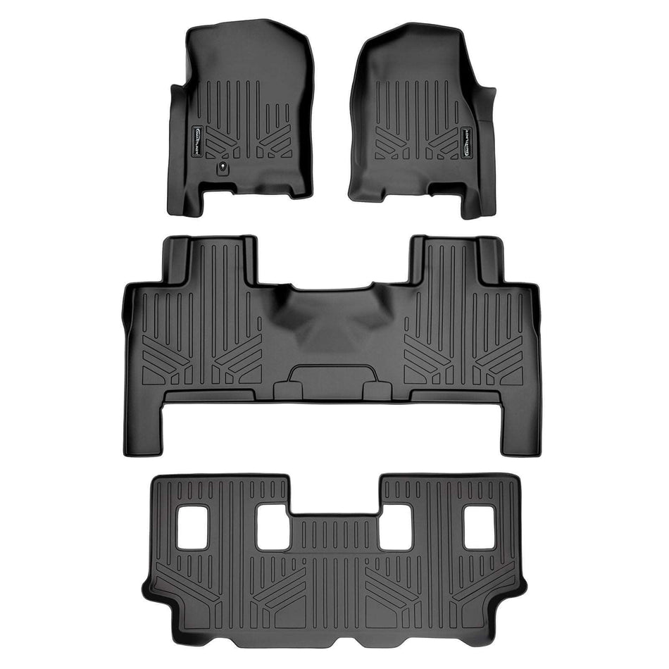 2007-2010 Ford Expedition EL Floor Liners|8 Passenger Models|SMARTLINER