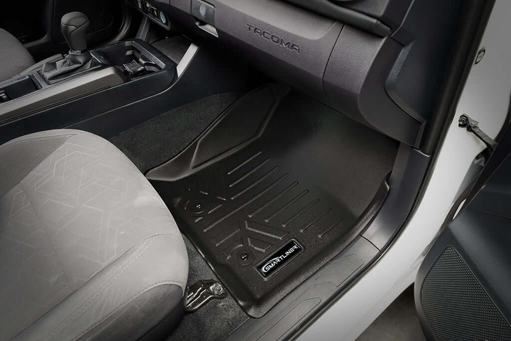 SmartCoverageâ„¢ Custom Fit Floor Liners For 2018-2023 Toyota Tacoma Double Cab (Automatic Transmission)