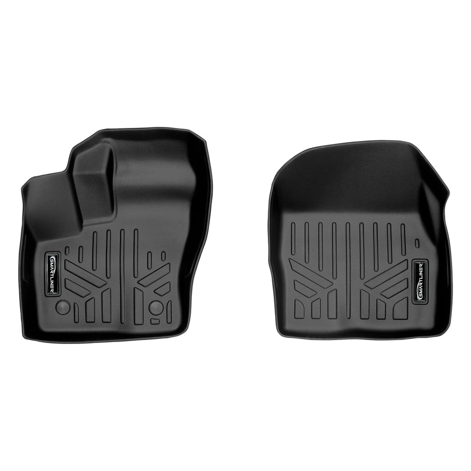 2014-2017 Ford Transit Connect Floor Liners|Long Wheel Base, Passenger Van Models (Carpet floor with secondary footrest. (Wagon - SWB/LWB)(Carpet Floor))|SMARTLINER