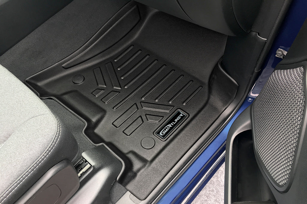 SMARTLINER Custom Fit Floor Liners For 19-22 Ram 1500 Crew Cab with Rear Underseat Storage Box
