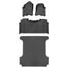 SmartCoverage™ Custom Fit Floor Liners For 2019-2024 Ram 1500 Quad Cab with Front Row Bench Seat Only (No Optional Underseat Storage)