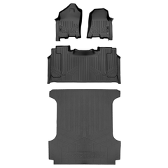 SmartCoverage™ Custom Fit Floor Liners For 2019-2024 Ram 1500 Quad Cab with Front Row Bench Seat Only (No Optional Underseat Storage)