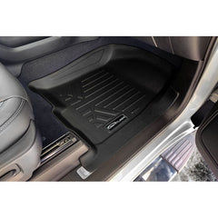 SMARTLINER Custom Fit Floor Liners For 2019-2024 Chevrolet Silverado 1500/ GMC Sierra 1500 Crew Cab with Carpeted Flooring and 1st Row Bucket Seats and 2nd Row Underseat Storage