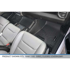 SMARTLINER Custom Fit Floor Liners For 19-22 Ram 1500 Crew Cab Vinyl Floor with 1st Row Bench Seat