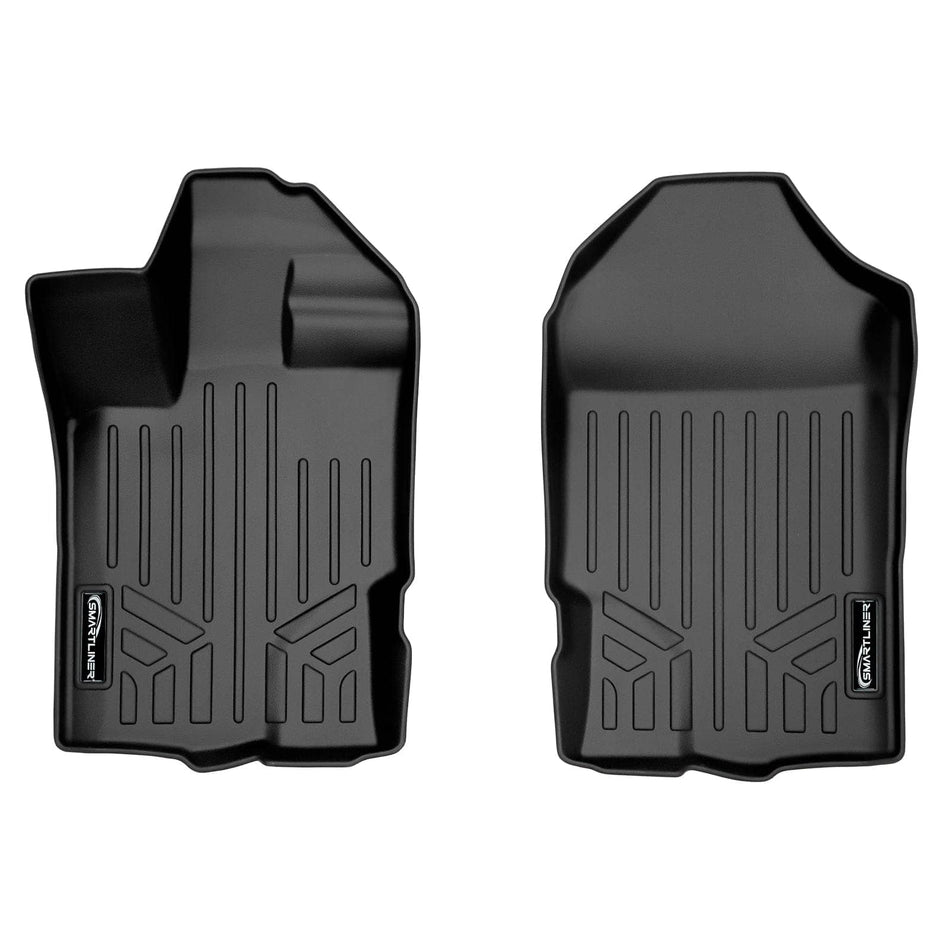 SMARTLINER Floor Liners Black / First Row Liners 2019-2023 Ford Ranger Floor Liners | SMARTLINER