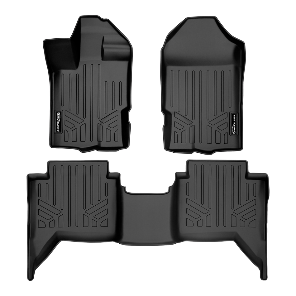 SMARTLINER 2019-2023 Ford Ranger Floor Liners – 1st row & 2nd row liners