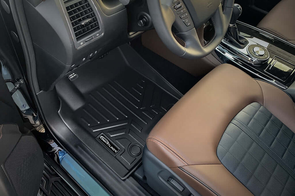 Smart Liner USA Motor Vehicle Interior Fittings SMARTLINER Custom Fit Floor Liners For 2019-2024 Infiniti QX80/ 2019-2024 Nissan Armada With Bucket Seats & Center Console Only