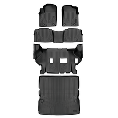 SMARTLINER Custom Fit Floor Liners For 2019-2024 Infiniti QX80 and 2019-2024 Nissan Armada No Bucket Seats & Center Console Only