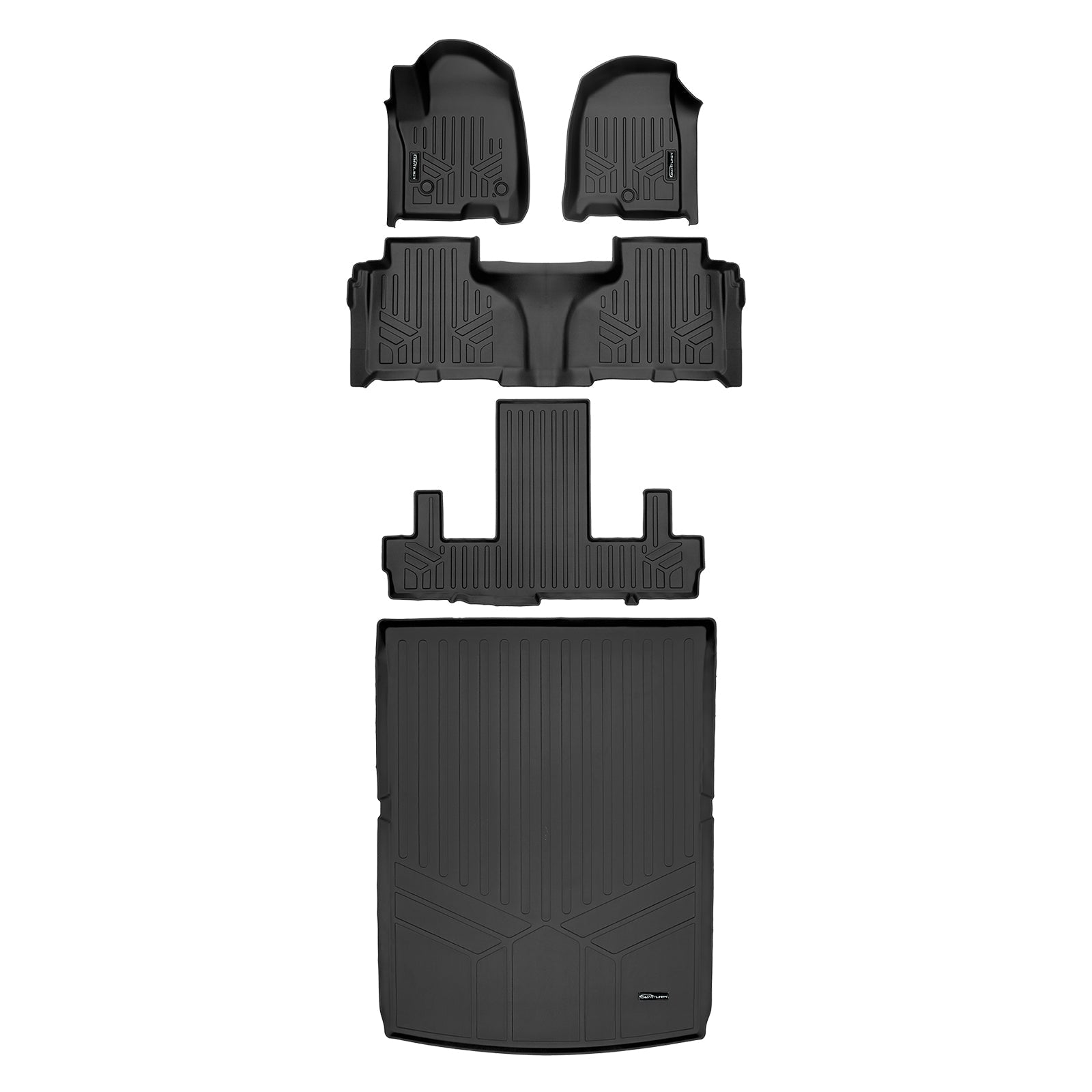 SMARTLINER Custom Fit Floor Liners For 2021-2024 GMC Yukon XL/ Yukon Denali XL with 2nd Row Bucket Seats