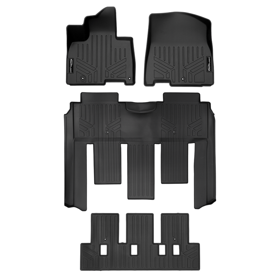 2022-2026 Kia Carnival Floor Liners|7 Passenger Models (Fits 7 passenger 2nd row bucket seats SX Prestige Versions w/ VIP Lounge Seats)|SMARTLINER