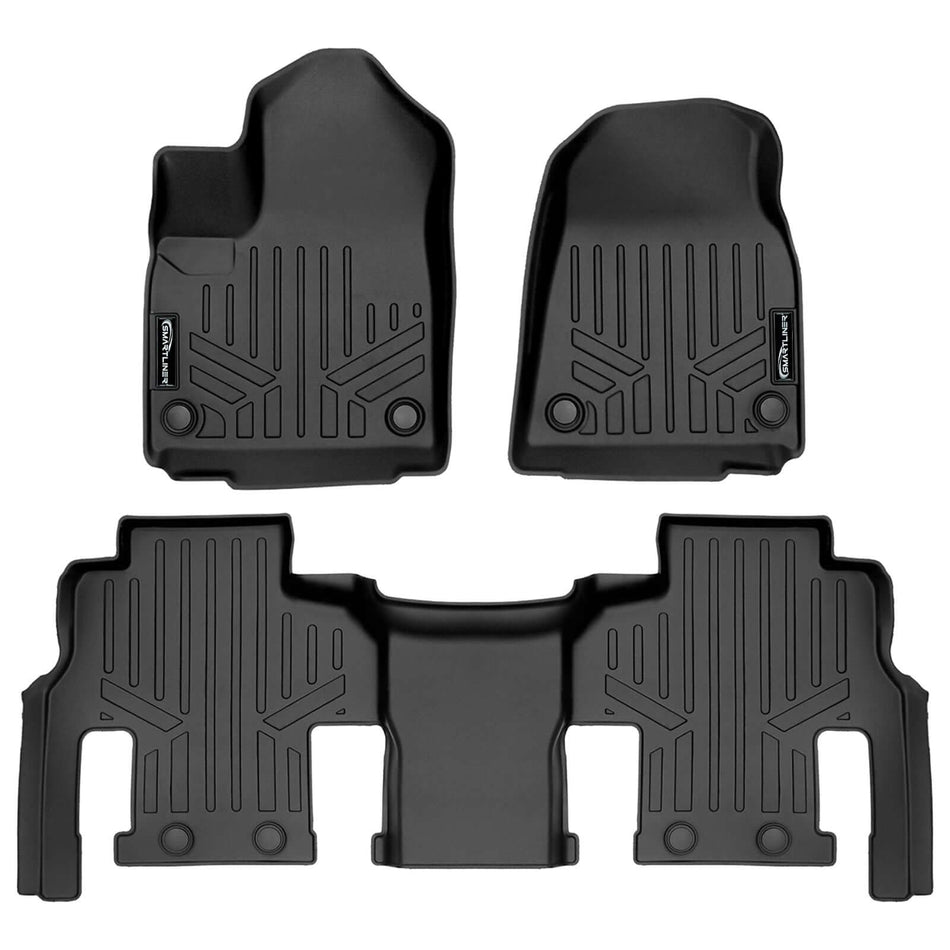 2023-2025 Jeep Wagoneer L Floor Liners|8 Passenger Models|SMARTLINER