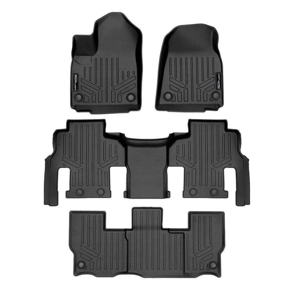 2023-2025 Jeep Grand Wagoneer L Floor Liners|8 Passenger Models|SMARTLINER