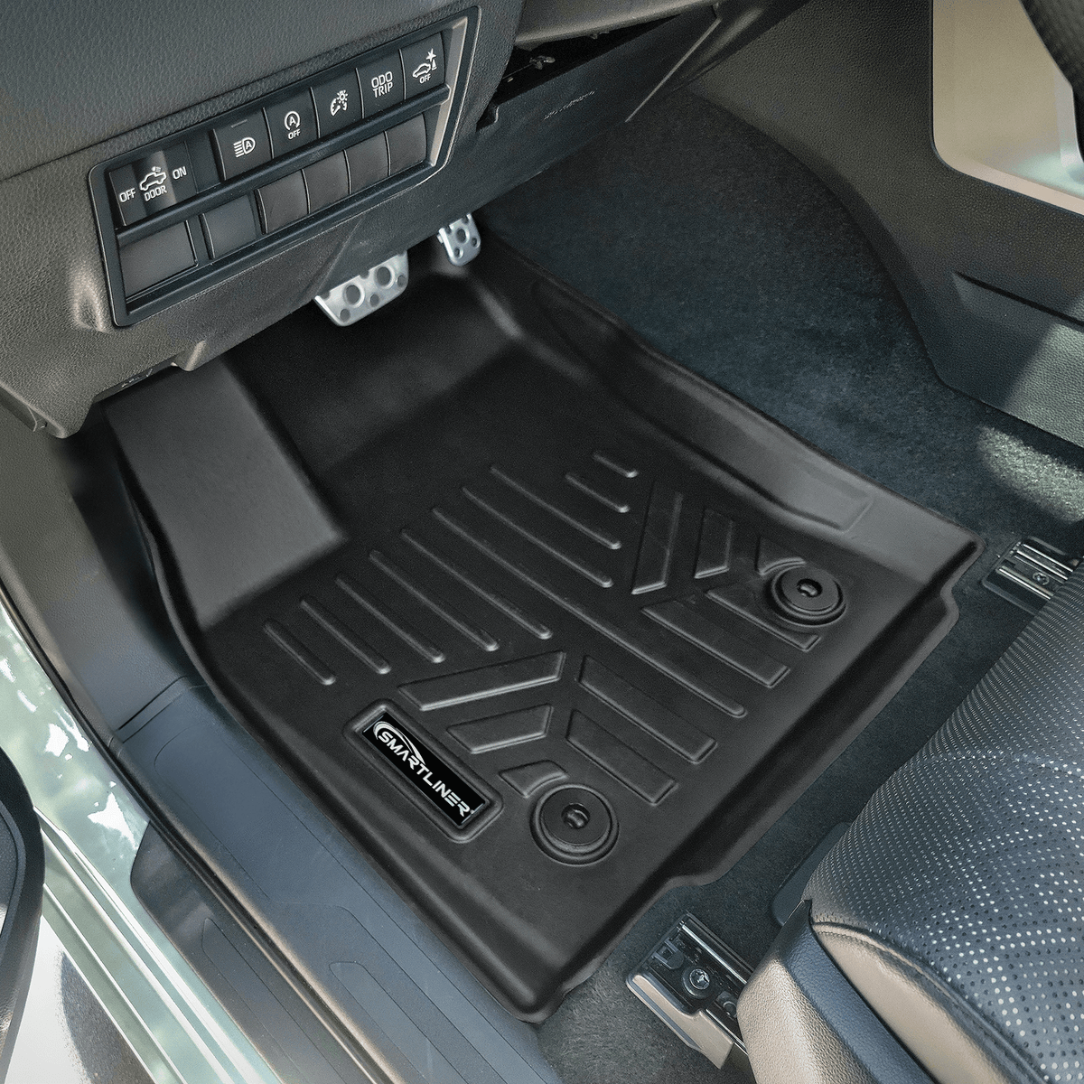 Smart Liner USA Motor Vehicle Interior Fittings Black / First Row Floor Mat Liner Set SMARTLINER Custom Fit Floor Liners For 2022-2025 Toyota Tundra CREWMAX (4 FULL DOORS) without Underseat Storage