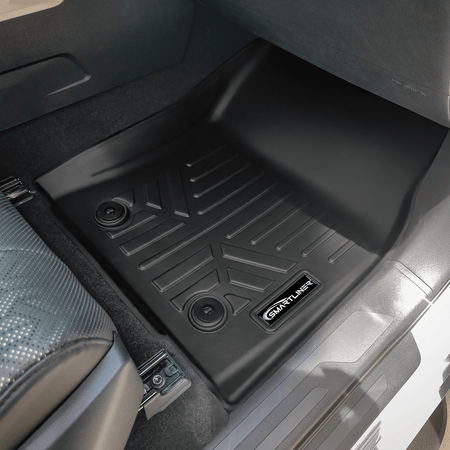 Smart Liner USA Motor Vehicle Interior Fittings Black / First Row Floor Mat Liner Set SMARTLINER Custom Fit Floor Liners For 2022-2025 Toyota Tundra CREWMAX (4 FULL DOORS) without Underseat Storage