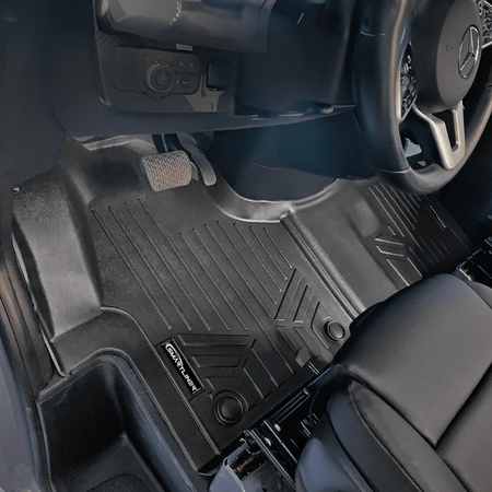 Smart Liner USA Motor Vehicle Interior Fittings Black / First Row Floor Mat Liner Set SMARTLINER Custom Fit Floor Liners For 2019-2024 Mercedes-Benz Sprinter (Crew Van)