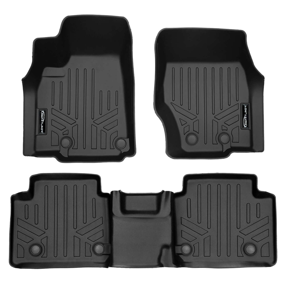 SMARTLINER 2021-2026 Jeep Grand Cherokee L Floor Liners (7 Passenger) – 1st row & 2nd row liners