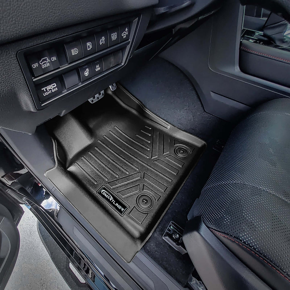 Smartliner USA Custom Fit Floor Mat Liners SMARTLINER Custom Fit Floor Liners For 2023-2025 Toyota Sequoia (Only Fits 7 Passenger Models Without Center Console)