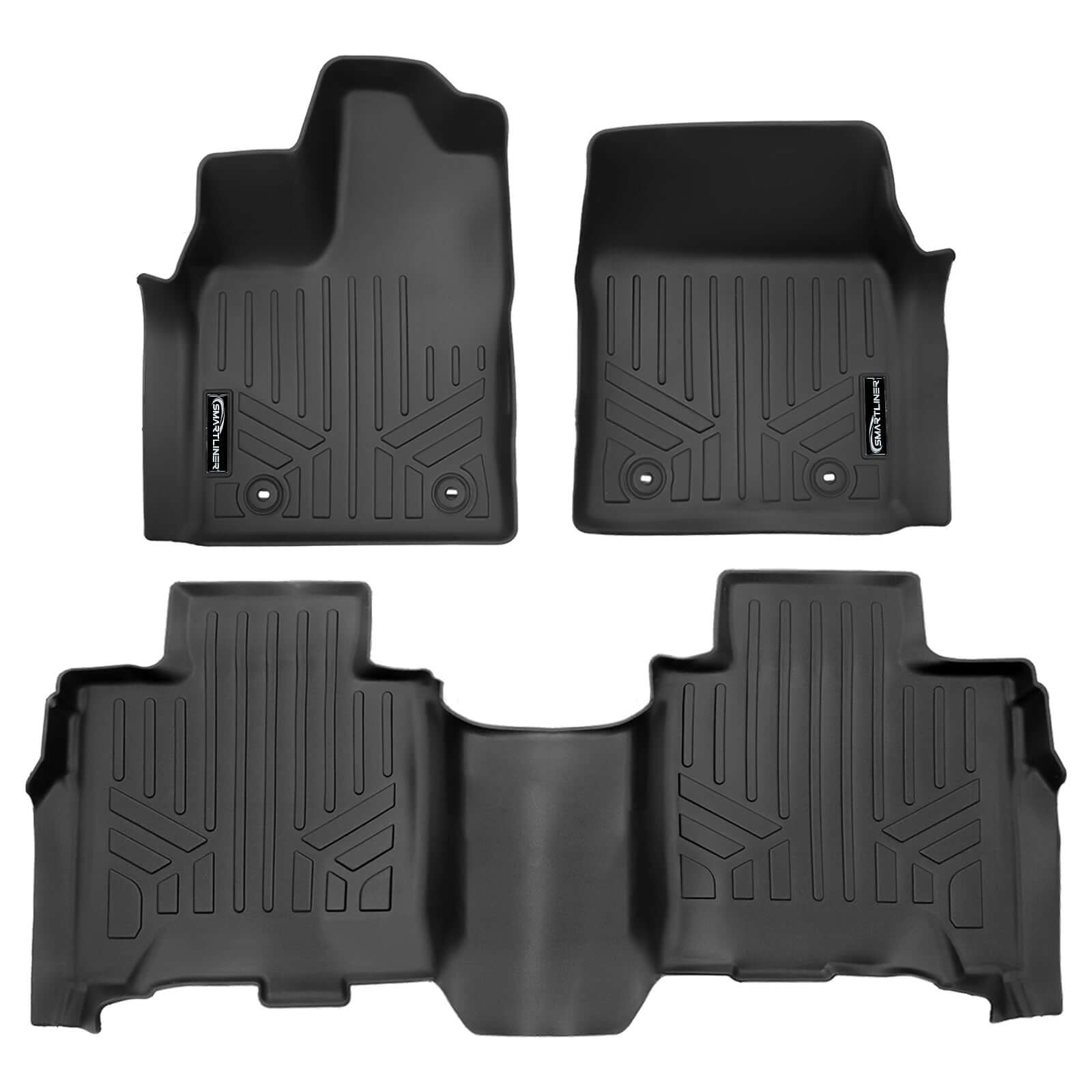 SMARTLINER Custom Fit Floor Liners For 2023-2025 Toyota Sequoia (8 Passenger Models)
