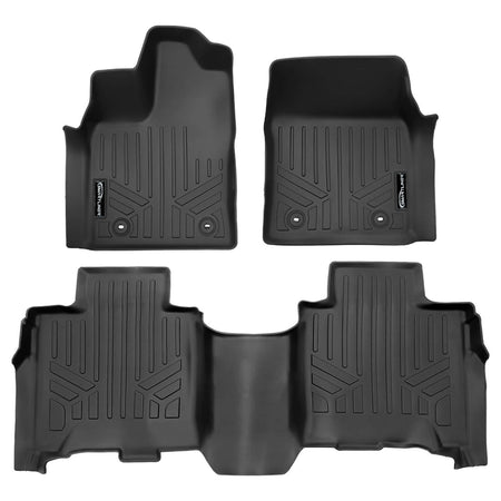 Smart Liner USA Motor Vehicle Interior Fittings Black / 2 Row Floor Mat Liner Set SMARTLINER Custom Fit Floor Liners For 2023-2025 Toyota Sequoia (8 Passenger Models)