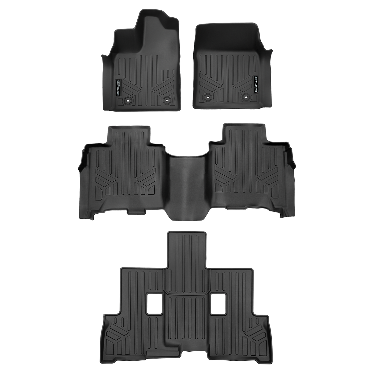 SMARTLINER Custom Fit Floor Liners For 2023-2025 Toyota Sequoia (8 Passenger Models)